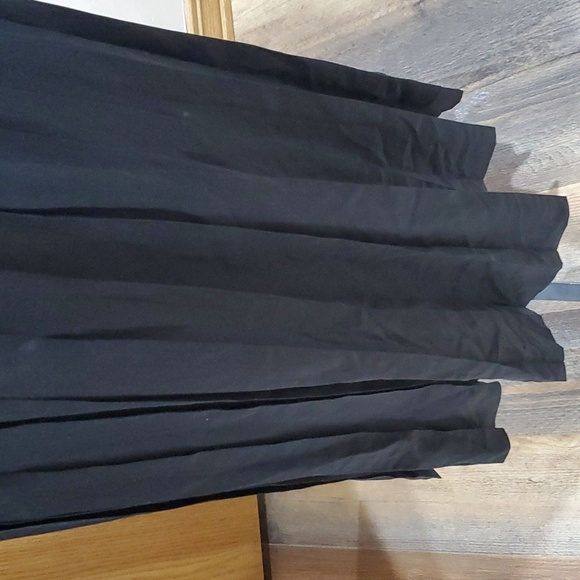 Saks Fifth Avenue black pleated silk maxi skirt - Picture 2 of 4